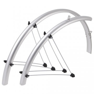 Dubļusargi komplekts Orion OR 28"x41mm nylon silver