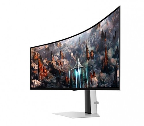 Monitor|SAMSUNG|Odyssey OLED G9 G93SC|49"|Gaming/Curved|Panel OLED|5120x1440|32:9|240Hz|0.03 ms|Height adjustable|Tilt|Colour Silver|LS49CG934SUXEN image 4