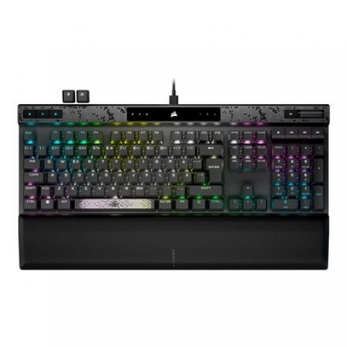 CORSAIR K70 MAX RGB Mechanical Gaming Keyboard, MGX Switch, NA Layout, Wired, Black image 1