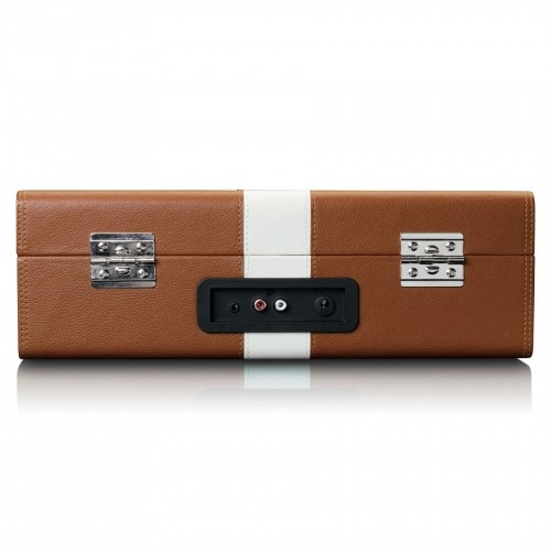 Suitcase record player Lenco TT120BNWH, brown-white image 4