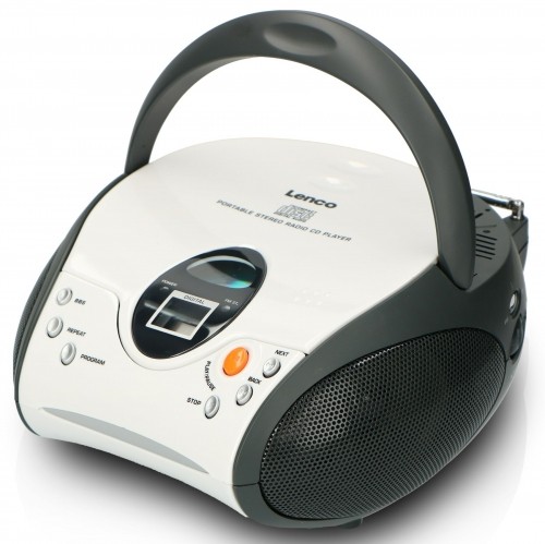 Portable stereo FM radio with CD player Lenco SCD24WH image 3