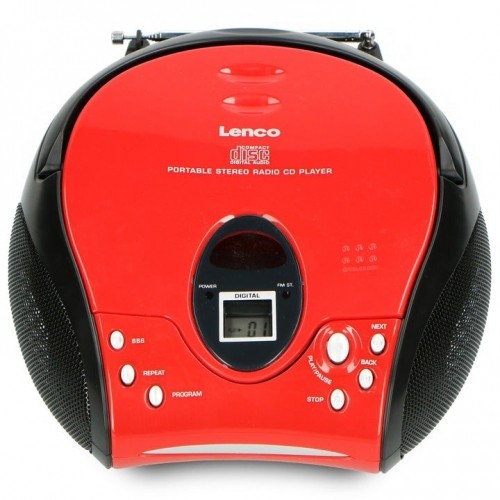 Portable stereo FM radio with CD player Lenco SCD24R image 1