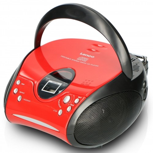 Portable stereo FM radio with CD player Lenco SCD24R image 2