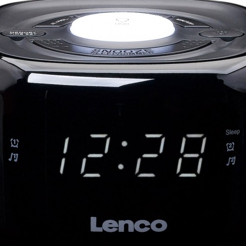 FM clock radio with night light Lenco CR12BK image 4