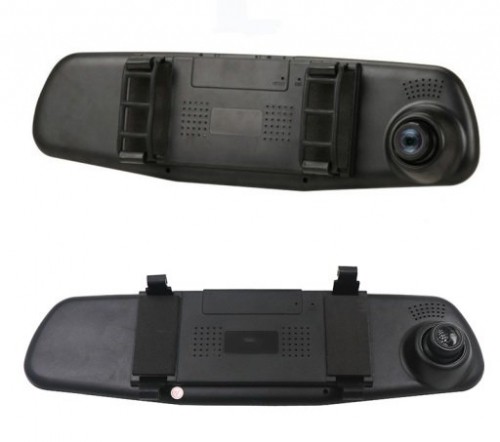 RoGer 2in1 Auto video Reģistrātors ar Spogulis un atpakaļskata Kameru / Full HD / 170' / G-Sensor / MicroSD / LCD 5'' image 4