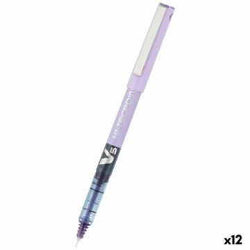Šķidrās tintes pildspalva Pilot V-5 Hi-Tecpoint Violets 0,3 mm (12 gb.)