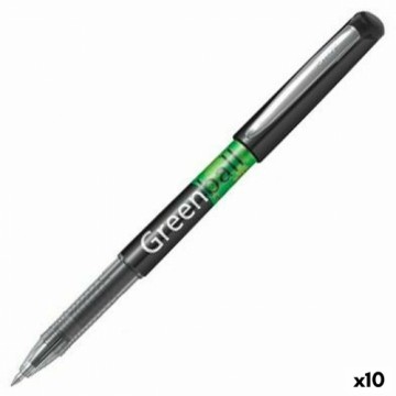 Šķidrās tintes pildspalva Pilot Green-Ball Melns 0,35 mm (10 gb.)
