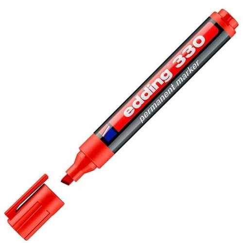 Постоянный маркер Edding 330 Красный (10 штук) image 2