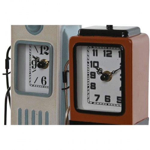 Настольные часы Home ESPRIT Синий Оранжевый Металл Стеклянный Vintage 12 x 7,5 x 32 cm (2 штук) image 4