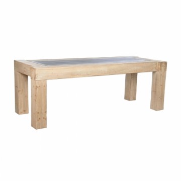 Обеденный стол Home ESPRIT Натуральный Ель Деревянный MDF 220 x 90 x 76 cm
