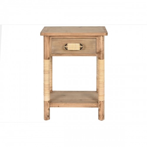 Ночной столик Home ESPRIT Натуральный Светло-коричневый Веревка Ель 44 x 33 x 61,5 cm image 3