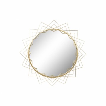 Sienas spogulis Home ESPRIT Bronza Metāls Stikls 80 x 2,5 x 80 cm 80 x 2,50 x 80 cm