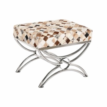 Taburete DKD Home Decor Brūns Bēšs Sudrabains Kamielis Tērauds 53 x 40 x 43 cm