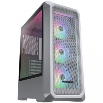 Cougar Gaming COUGAR | Archon 2 Mesh RGB (White) | PC Case | Mid Tower / Mesh Front Panel / 3 x ARGB Fans / 3mm TG Left Panel