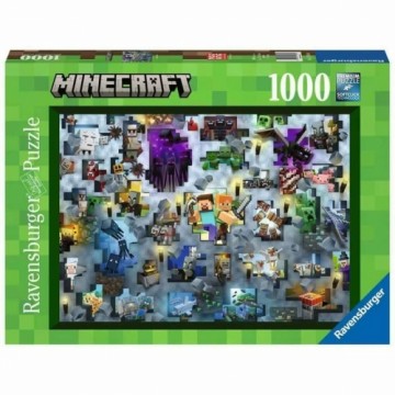 Puzle un domino komplekts Minecraft Mobs 17188 Ravensburger 1000 Daudzums