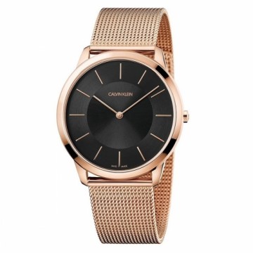 Vīriešu Pulkstenis Calvin Klein MINIMAL Melns (Ø 43 mm)