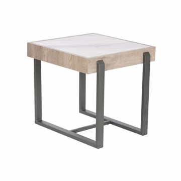Mazs galdiņš Home ESPRIT Balts Pelēks Dabisks Metāls 50 x 50 x 50 cm