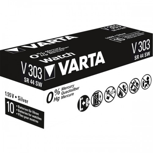Varta Silberoxid-Knopfzelle 303, Batterie image 1