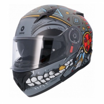 Shiro Helmets SH-508 APACHE (S) BlackRedMat. ķivere