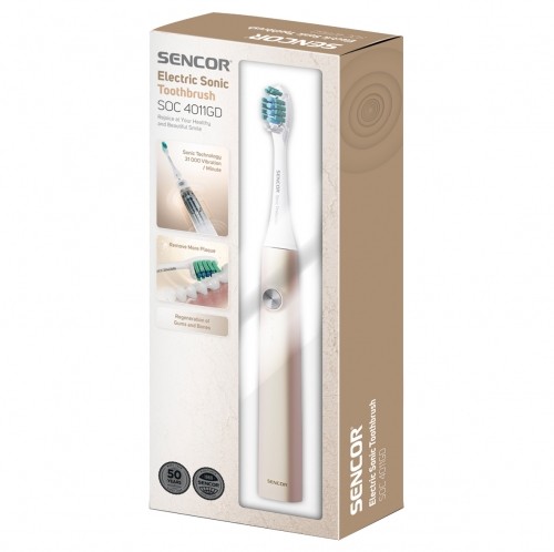 Electric toothbrush Sencor SOC4011GD, gold image 4
