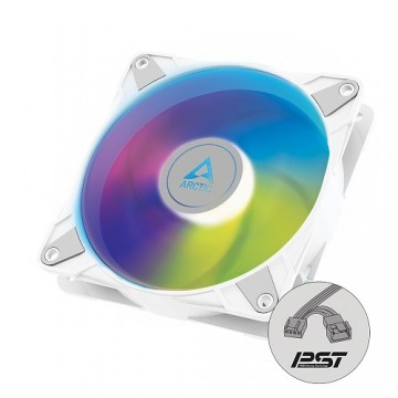 ARCTIC P14 PWM PST A-RGB Semi-Passive Case Fan, 4-pin, 140mm, White