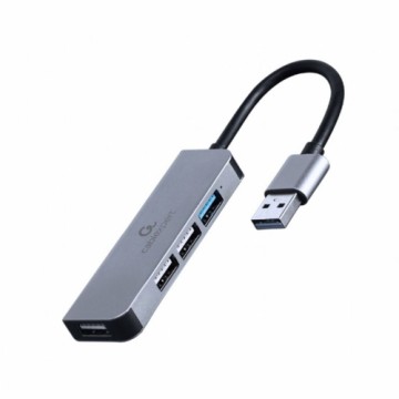 USB-разветвитель GEMBIRD 4-port USB hub 1 x USB 3.1 + 3 x USB 2.0 Серебристый