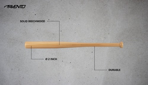 Baseball bat wood AVENTO 47AM 68cm Brown image 3