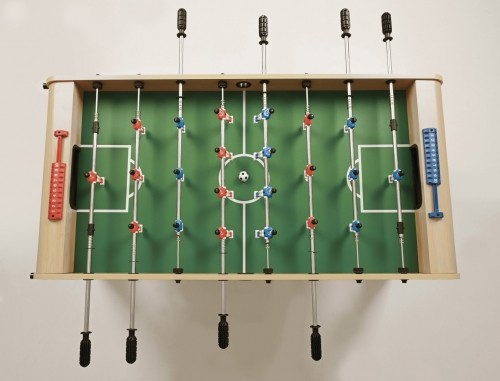 Football table GARLANDO F-3 Foldy Maple colour telescopic rods image 3