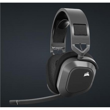 Corsair Gaming Headset HS80 Max Steel Gray, Over-Ear, Wireless, Bluetooth