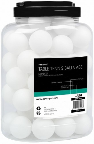Table tennis balls AVENTO 46TR 60pcs white image 1