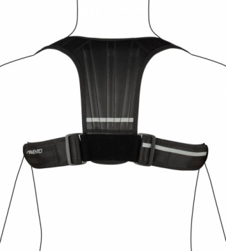 Posture/Shoulder corrector AVENTO 44SH black/silver