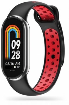 Tech-Protect watch strap SoftBand Xiaomi Smart Band 8, black/red