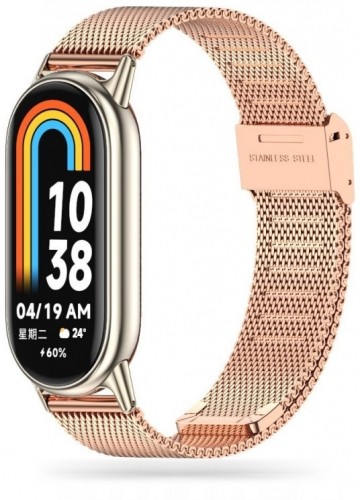 Tech-Protect watch strap MilaneseBand Xiaomi Smart Band 8, rose gold image 1