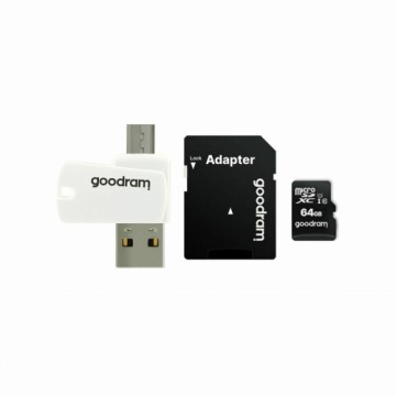 Mikro SD Atmiņas karte ar Adapteri GoodRam M1A4 All in One Balts Melns 64 GB