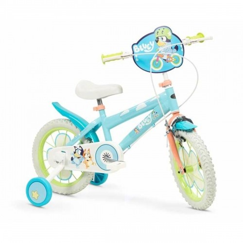 Детский велосипед Bluey 14" Синий Зеленый image 1