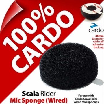 Cardo SPONGE BLK+GLUE FOR WIRE MICROPHONE