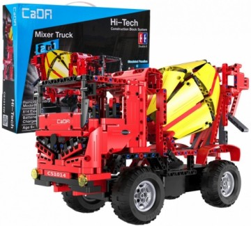 CaDa C51014W R/C Auto-Betona Maisītājs Rotaļu Mašīna Saliekams konstruktoru komplekts 814 detaļas
