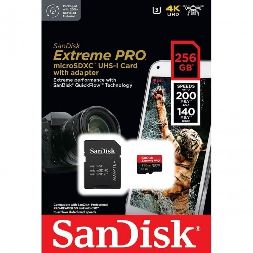 Micro SD karte SanDisk Extreme PRO 256 GB image 3