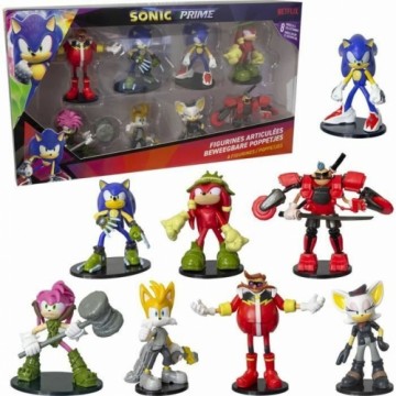 Фигурки с подвижными руками и ногами Sonic Prime 8 Предметы