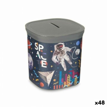 Pincello Naudas kaste Daudzkrāsains Astronauts Plastmasa 9 x 10,2 x 9 cm (48 gb.)