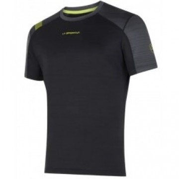 La Sportiva Krekls SUNFIRE T-Shirt M XL Black/Lime Punch