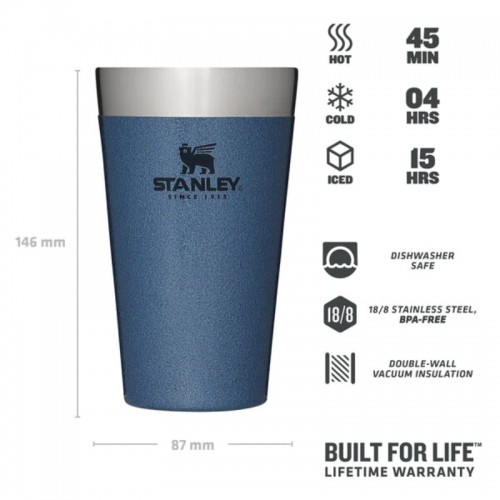 Stanley Alus krūze The Stacking Beer Pint Adventure 0,47L gaiši zila image 3
