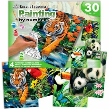Painting by Numbers Set Royal & Langnickel Jungle 30 Предметы