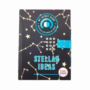 Dienasgrāmata ar slepeno kodu Roymart Stellar Ideas 15 x 20,5 x 3 cm