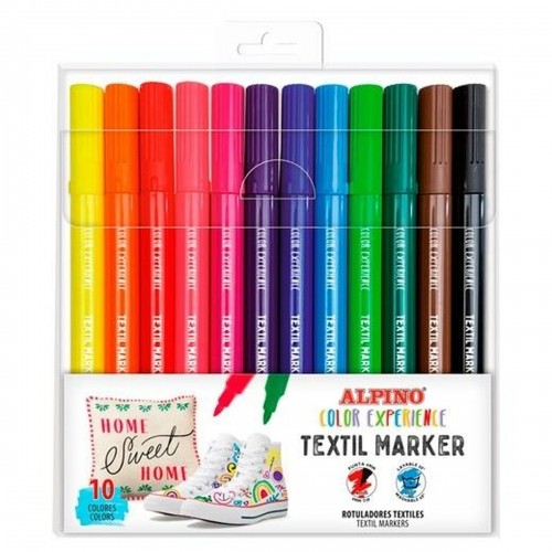 Набор маркеров Alpino Textil Maker Разноцветный (12 штук) image 2