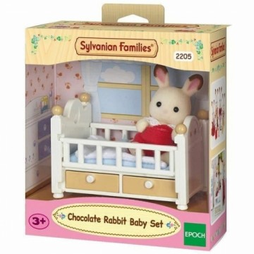 Rotaļu figūras Sylvanian Families Baby Rabbit Chocolate Bed