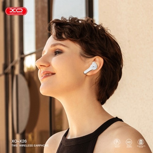 XO wireless earbuds X26 TWS, white image 5