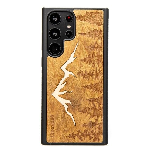 Wooden case for Samsung Galaxy S23 Ultra Bewood Mountains Imbuia image 1