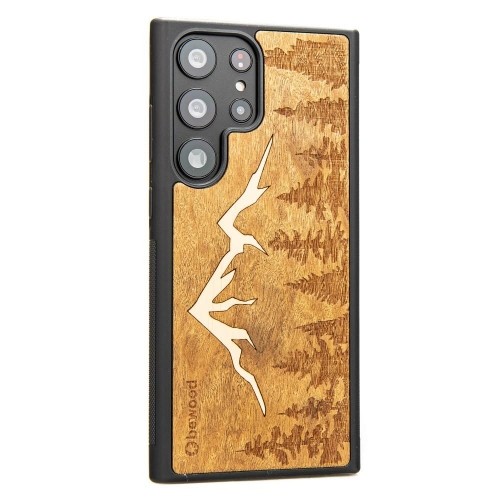 Wooden case for Samsung Galaxy S23 Ultra Bewood Mountains Imbuia image 2