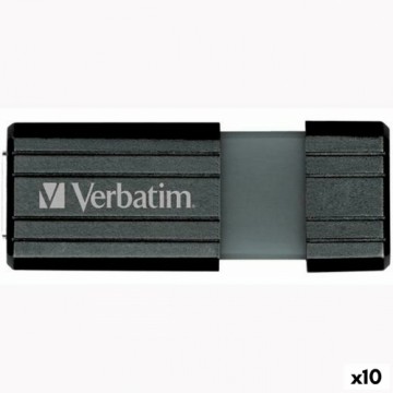 USВ-флешь память Verbatim PinStripe Чёрный 64 Гб